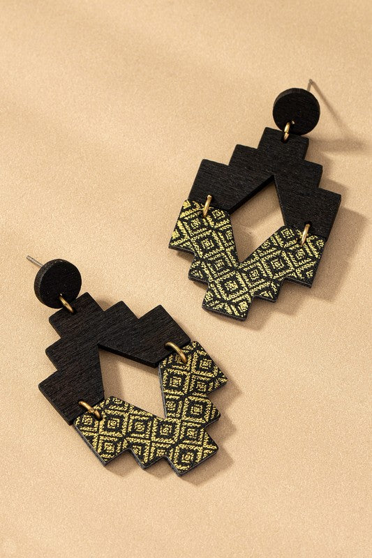 Aztek Drop Earrings