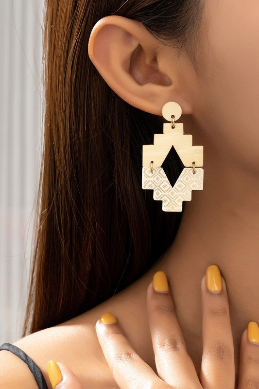 Aztek Drop Earrings