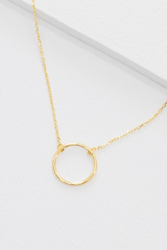 Maddox Circle Charm Necklace