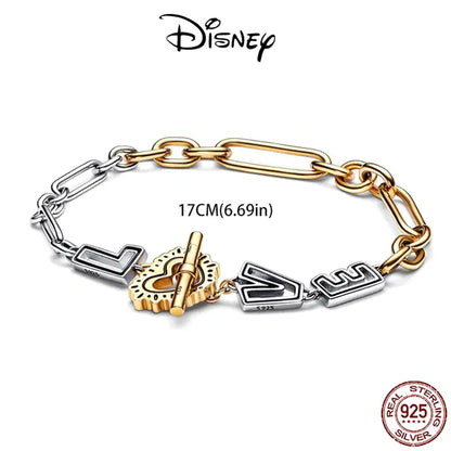 Disney Heart Snake Chain Bracelet