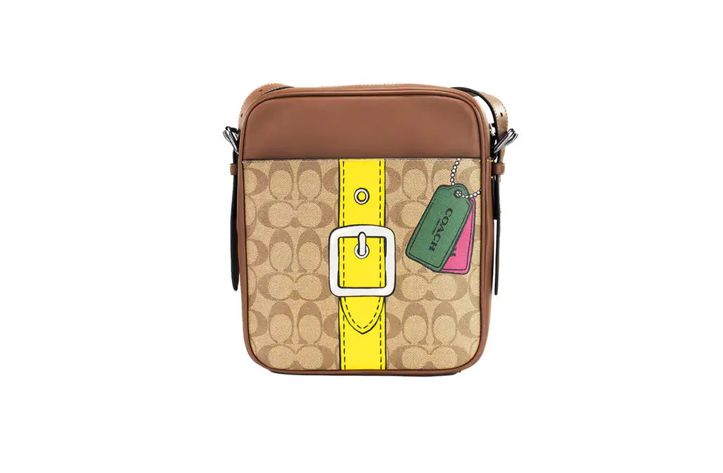 Coach Hudson Khaki Trompe L'oeil Bag