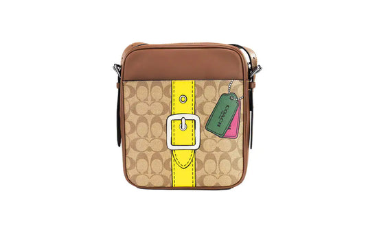 Coach Hudson Khaki Trompe L'oeil Bag