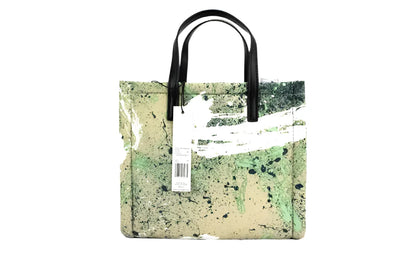 Marc Jacobs Mini Green Multi Splatter Paint Nylon Tote