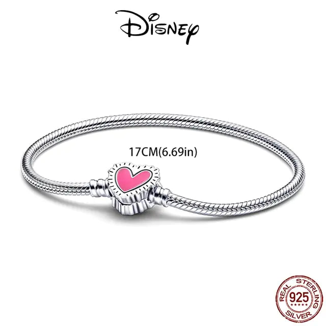 Disney Heart Snake Chain Bracelet