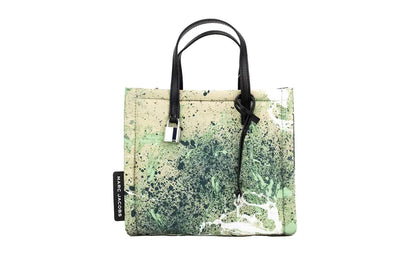 Marc Jacobs Mini Green Multi Splatter Paint Nylon Tote