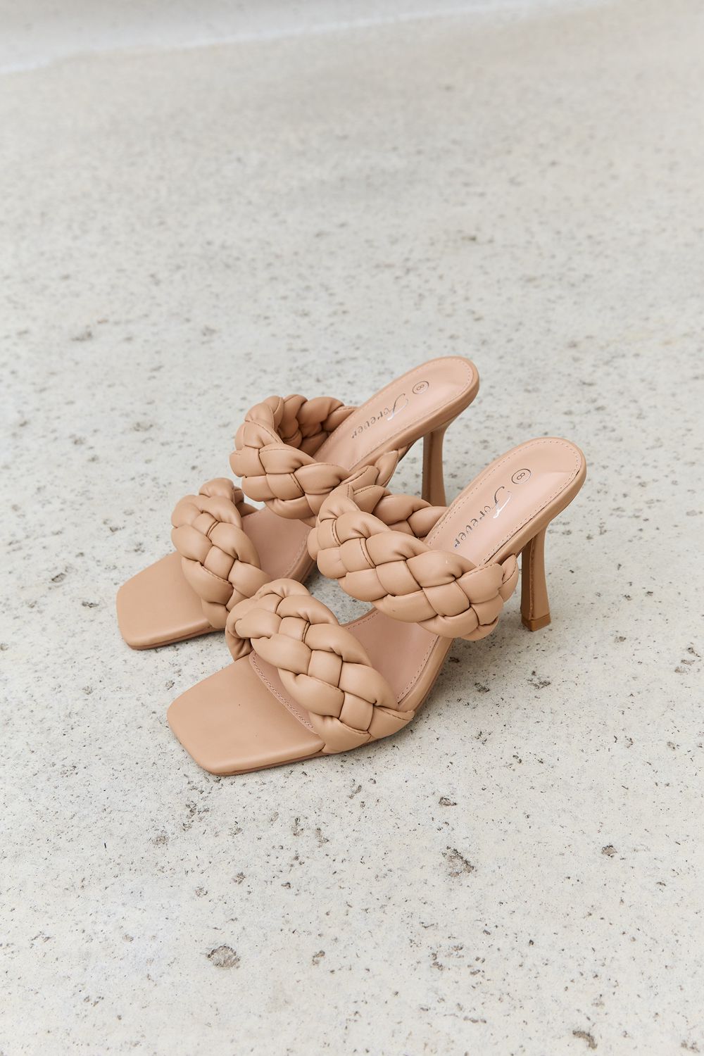 Double Braided Strap Mule Heels